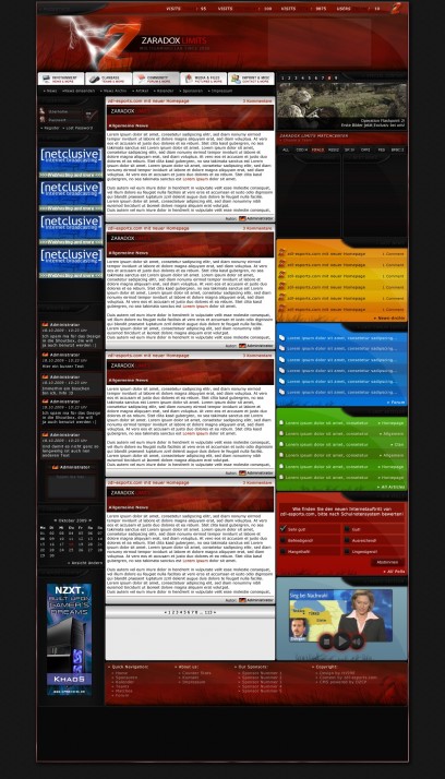 Anpassung an webSPELL und DZCP